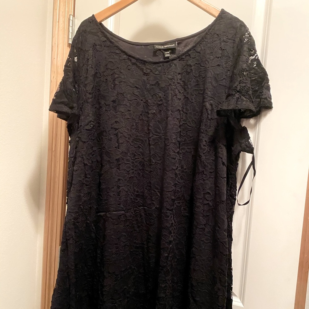 Black Lane Bryant lace cocktail dress